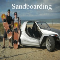 Sandboarding Jeffreys Bay